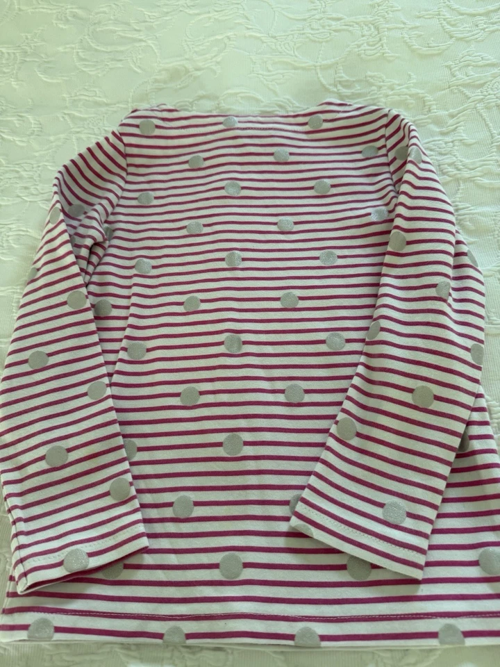 Joules Rosa Blanco Rayas Talla 5 Lunares Conejito Nuevo Sin Etiquetas Foto 3 de 4