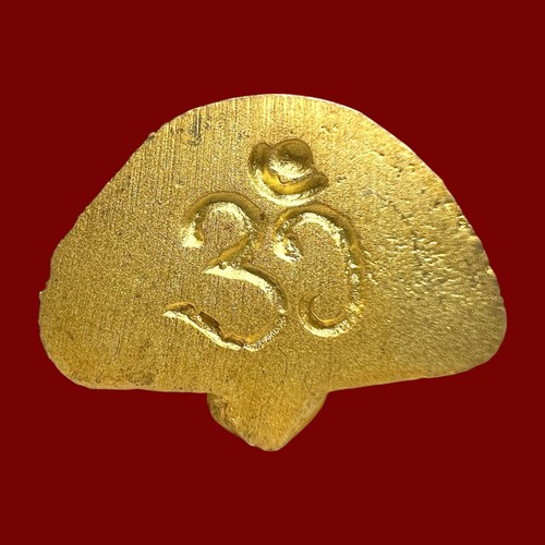 Shiva Bronze Gold Cover Statue Thai Amulet Hindu God Wealth Success Protection - Picture 7 of 11