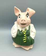 Vintage 1970s Nat West Piggy bank Moneybox Annabel original Nat West stopper