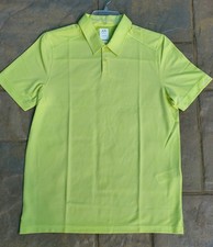 New Oakley Aero Ellipse 2.0 Polo Mens Golf Polo Shirt Yellow/Green- Size L Large