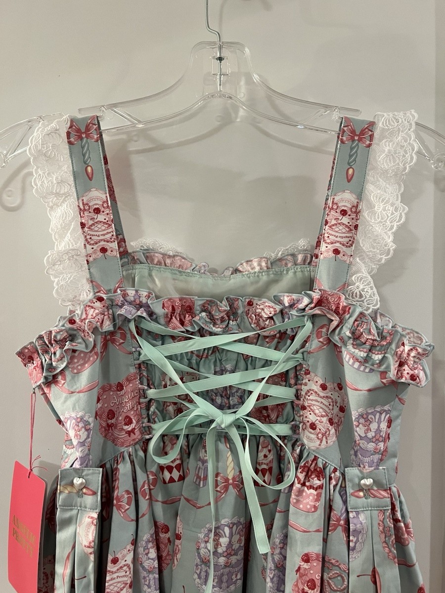 Angelic Pretty Happy Cakes Ribbon JSK Mint Green Dress Sweet