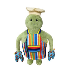 28cm Green Chef Plush Toy Soft Stuffed Doll C...