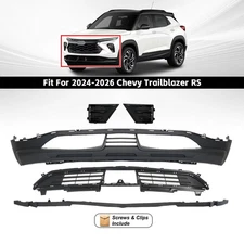 Front Bumper Cover Assembly Kit For 2024-2026 Chevy Trailblazer RS w/ Deflector