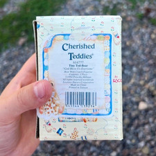 Cherished Teddies Tiny Ted-Bear Resin Figurine 1994 614777 Boxed w/Cert