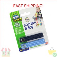 Baby Buddy Secure-A-Toy, Safety Strap Secures Toys, Teether, Or Pacifiers to Str