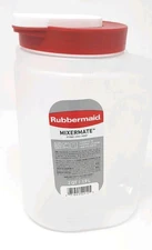 Rubbermaid Mixer Mate Pitcher 2 Qt 1.9 L BPA Free Red Push Lever Cap Travel Home