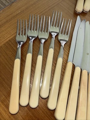 Studio Nova Flatware Beige Inox Pattern From Italy