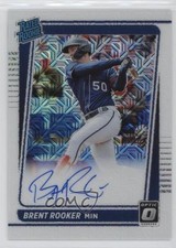 2021 Panini Donruss Optic White Mojo Prizm 96/99 Brent Rooker #RRS-BR Auto 0su2