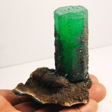 580 Ct Natural Emerald Matrix Crystals Rod Rough Specimen for Collectors