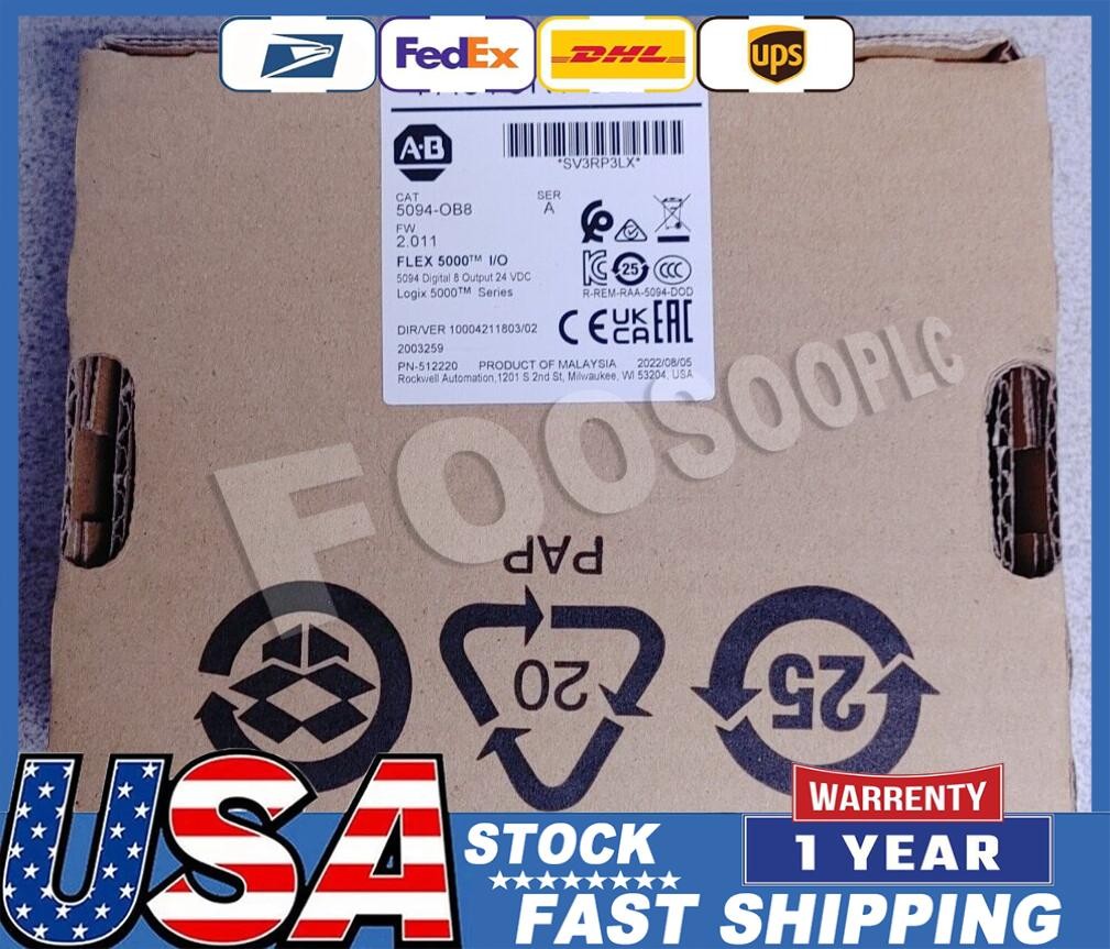 ALLEN-BRADLEY 5094-OB8 DIGITAL 8-CHANNEL OUTPUT MODULE 24VDC NEW!! QUANTITY!!