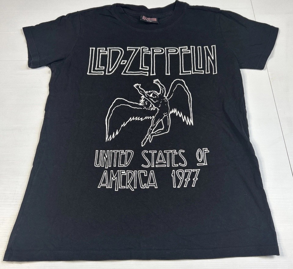Led Zeppelin T Shirt Album Cover Art Graphic Print Womens Size S Short Sleeve