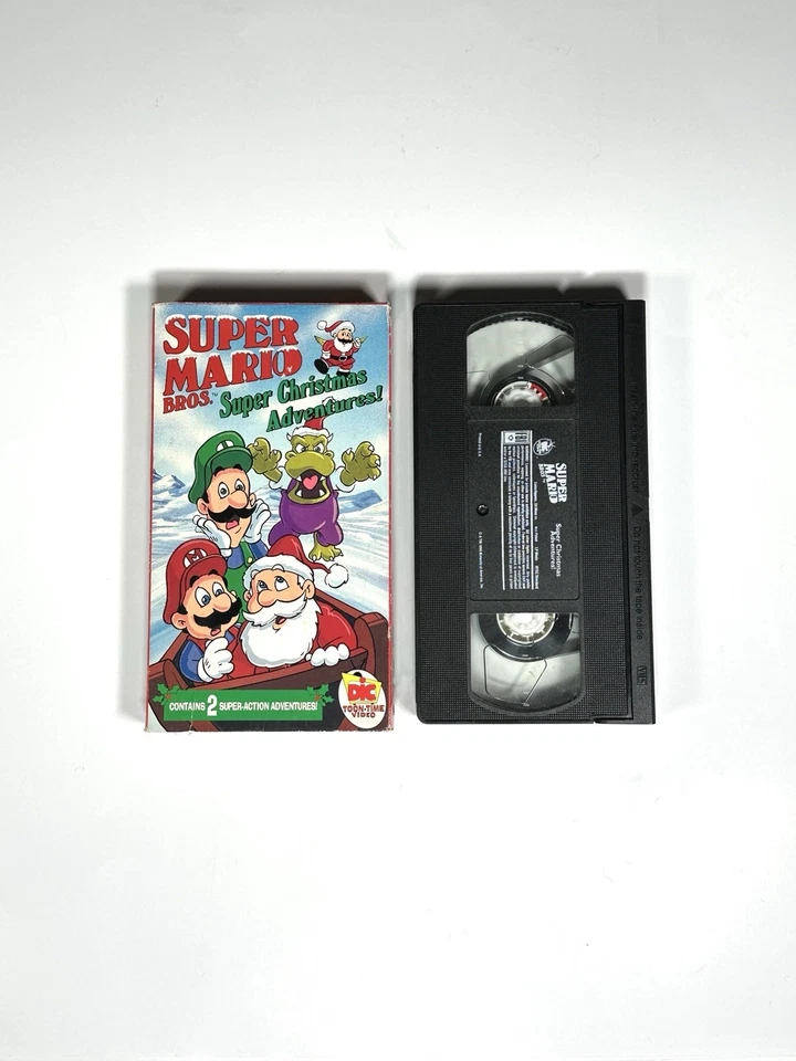 Super Mario Bros Super Christmas Adventure VHS DIC Toon Time Cartoon 1991 Video - Image 2 of 4