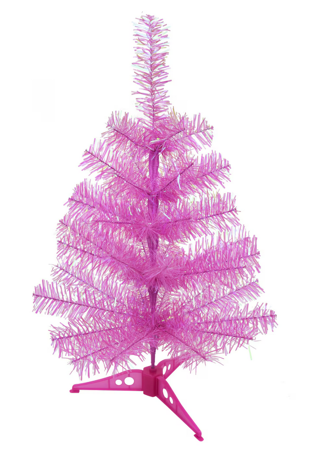 Mini Pink Christmas Tree - 18 inch for Valentine's or Easter Decor