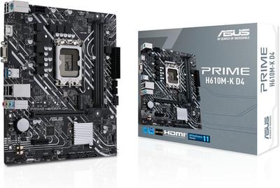 ASUS  H610M-K D4 Gaming Mainboard Sockel Intel LGA 1700 (Intel H610, Matx, DDR4 