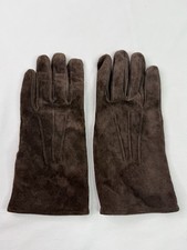 ARIS Brown Suede Leather Gloves Fleece Lining Size XL
