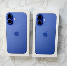 Apple iPhone 16 Ultramarine EMPTY BOXES ONLY 128gb Blue Set of 2