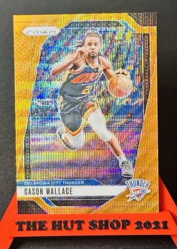 Cason Wallace 2024-25 Prizm Orange /60! #212 Oklahoma City Thunder! 2nd year SP