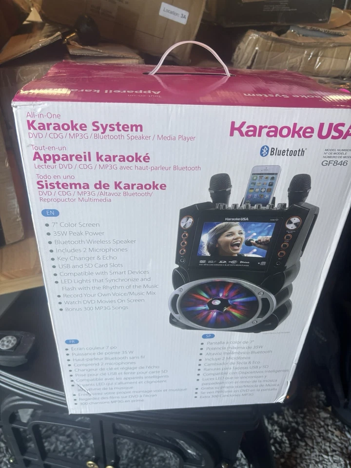 Sistema de karaoke inalámbrico Karaoke USA GF846 Foto 3 de 4
