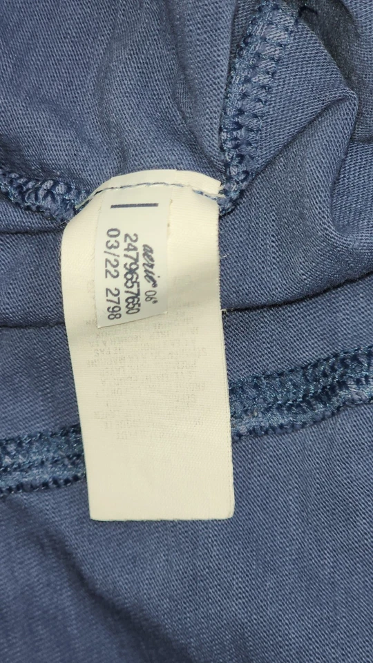 Top corto deportivo sin mangas púrpura Aerie para mujer talla S fino 100 % tela de algodón Foto 4 de 4