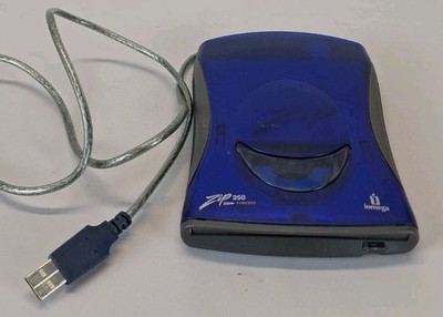 Iomega Zip 250 MB USB External Disk Drive USB Power Cable included READ