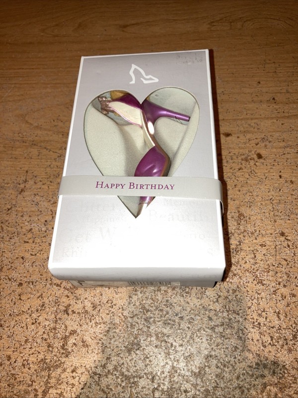 Nib Happy Birthday  Just Right Shoe Birthday Bow #27303