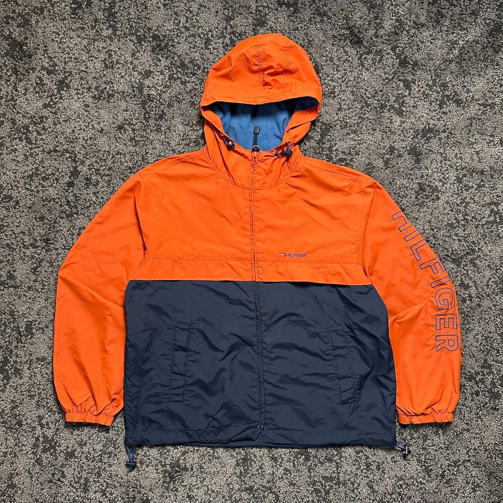 Vintage Tommy Hilfiger Color Block Windbreaker Jacket – 90s Retro