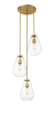 Ayra 3-Light Pendant Light In Olde Brass