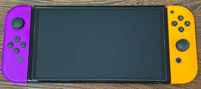 Nintendo Switch OLED Handheld Console - Yellow Purple - Excellent