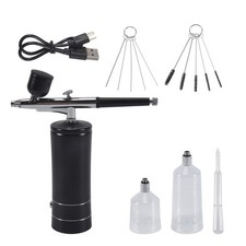 2X(1 SET Airbrush Kit Rechargeable Cordless Airbrush Compressor Airbrush8079