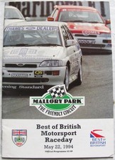 MALLORY PARK 22 May 1994 BRDC Best of British Motorsport Official Programme