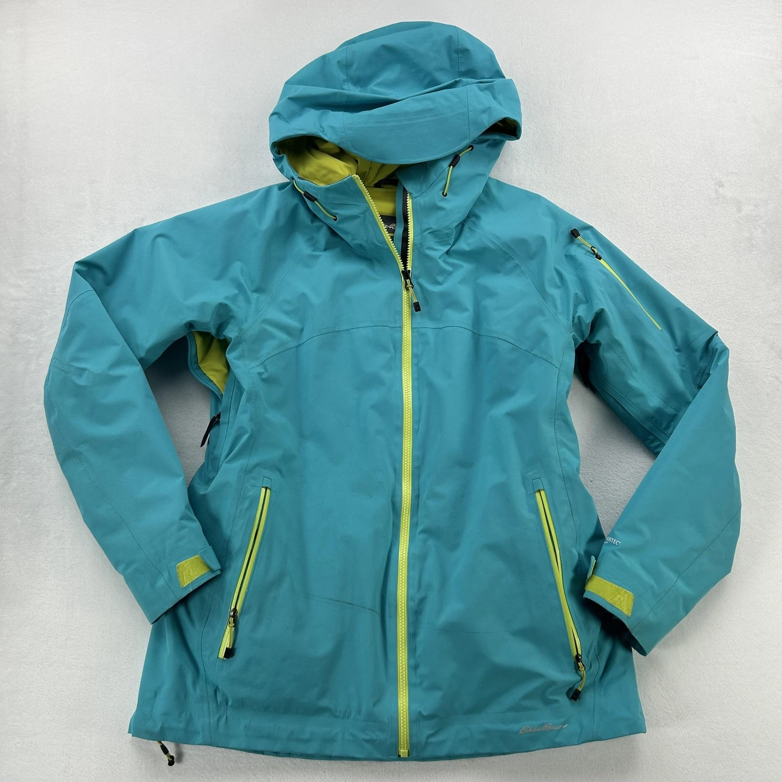Eddie Bauer Jacket Womens Large Teal First Ascent Polartec NeoShell RECCO Ski