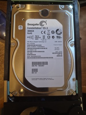 Seagate Constellation ES.3 3TB 7200RPM 128MB SAS 3.5  Internal Hard Drive EMC