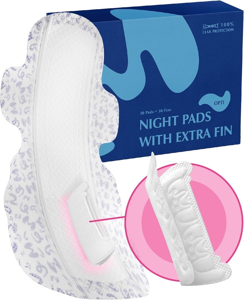 Over Pad Overnight Pads with Wings Size 4 Opti Pad Ultimate Size Long Overnight ...