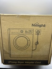 3 Prong to 4 Dryer Adapter Cord, 1.5FT NEMA 10-30P 14-30R Black