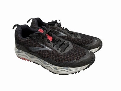 Brooks Caldera 3 Womens Trail Hiking Shoes 8 Black/Grey/Teaberry - 1202881B092