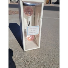 POTTERY BARN KIDS HOOK CROCHET PINK CRYSTAL BEDROOM BATHROOM NURSERY PRINCESS