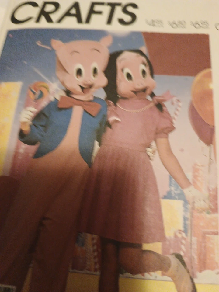 Porky Petunia Pig Warner Bros Costume McCalls Pattern 2746 Size Md Halloween Diy - Image 2 of 4