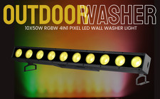 IP65 10x50W RGBW 4IN1 Pixel Control Super COB DMX Led Wall Wash Light Dj Disco