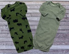 Baby Boy Newborn Carter's Winter Fleece Warm Gowns Sacks Pajama Sleeper Lot