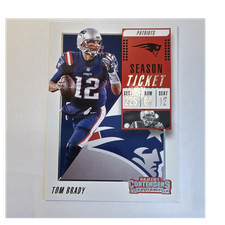 Panini 2018 Contenders Tom Brady Season Ticket #36 New England Patriots