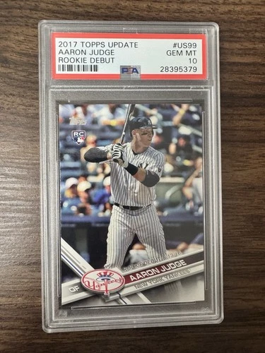 2017 TOPPS UPDATE #US99 AARON JUDGE RC PSA 10