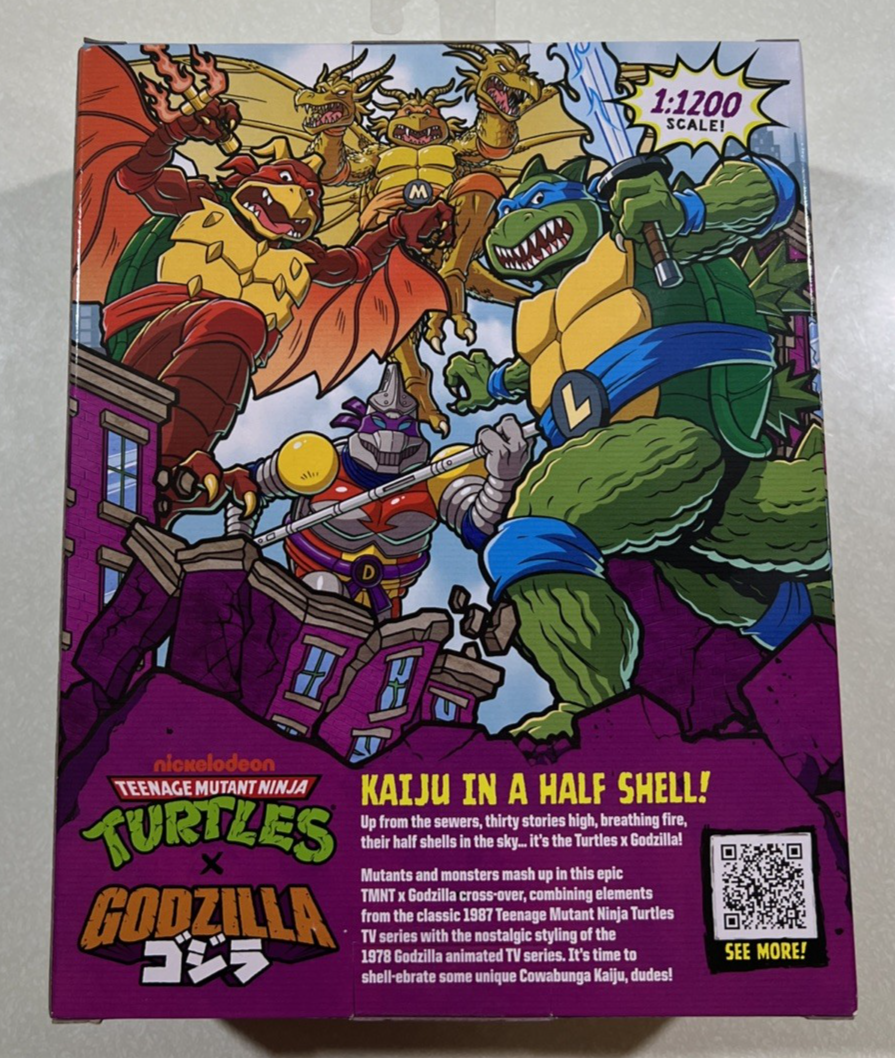 NEW 2025 Playmates TMNT X Godzilla Mikey X King Ghidorah Mutant