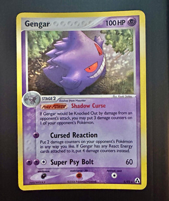 Gengar 2006 Pokemon TCG EX Legend Maker Holo Rare 5/92 Stage 2 HP100