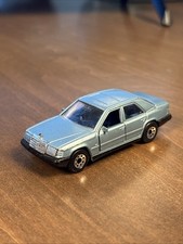 Vintage Matchbox Mercedes Benz 300E Blue Sedan W124 Hood Ornament Intact Loose