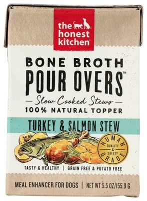 The Honest Kitchen Bone Broth Pour Overs Turkey & Salmon Stew Dog Food
