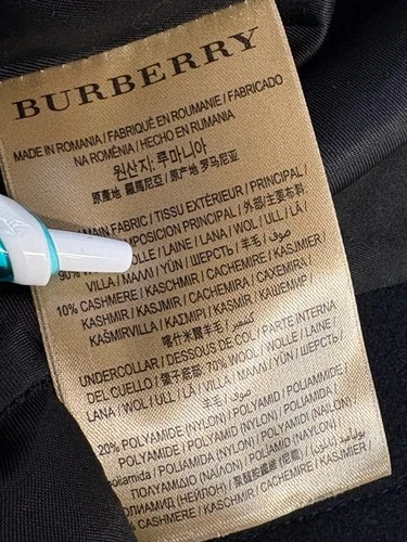 Burberry Wool Cashmere Peacoat Size 44 (54 EU) image 11
