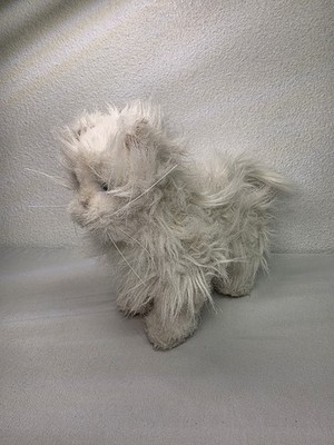 FurReal White Persian Kitty Cat Kitten 2009 Lulu's Walking Kitties Hasbro 8''READ