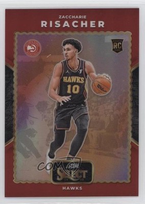 2024 Select Score Throwback Red Prizm 34/99 Zaccharie Risacher #9 Rookie RC 0p5y