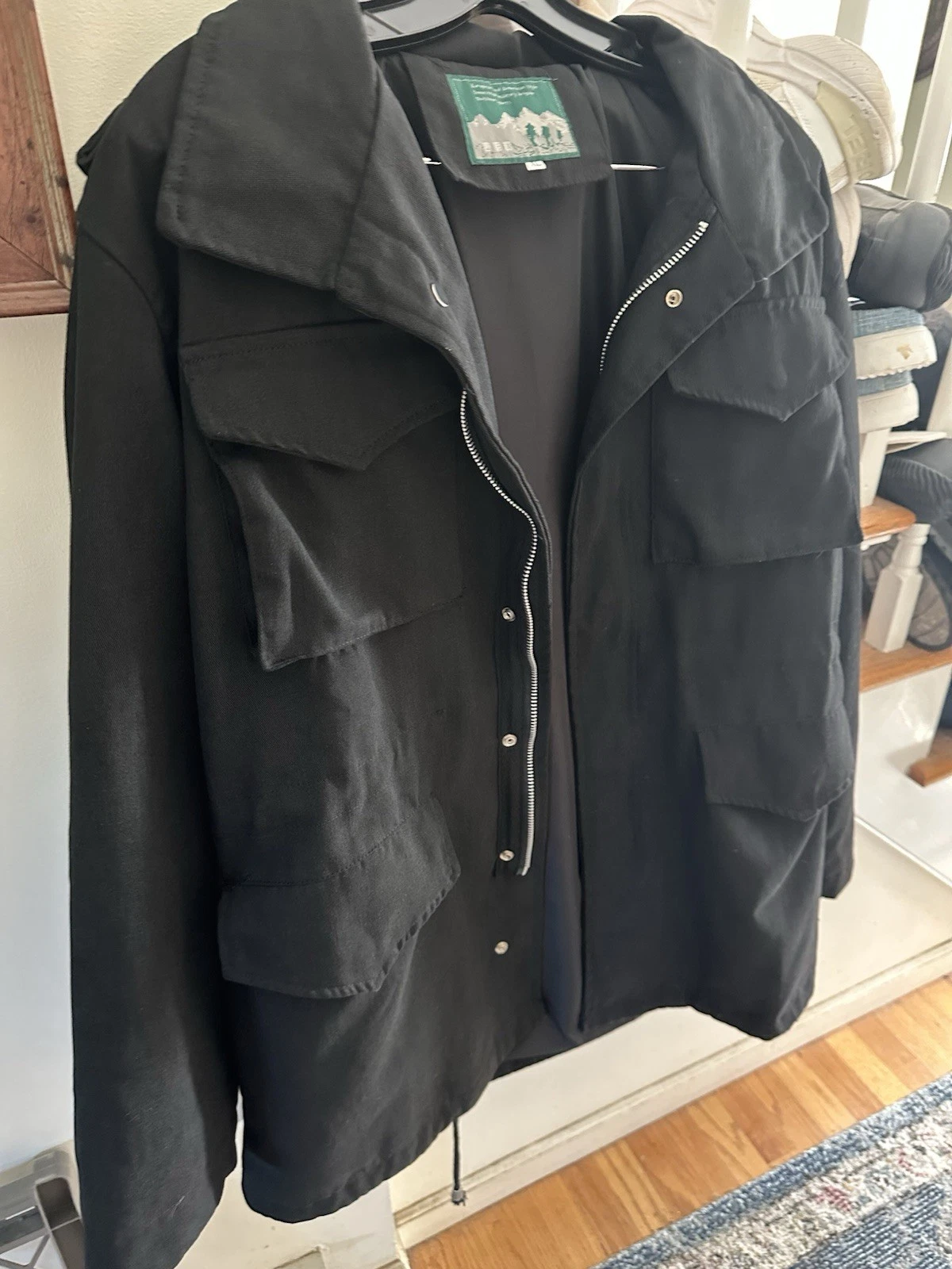 Outdoor field jacket black Unisex XL on the small size.
Opens in a new window or tab