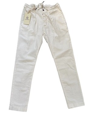 Modfitters Bristol Linen Blend Cream Men Chino Pants New SS26